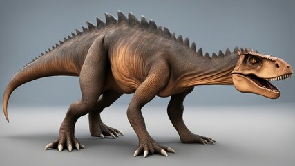 Fototapeta premium dinosaur render The replica of the dinosaur was a loyal servant of Big Brother. It had been made by the Party, 