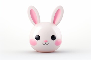 Cute bunny illustration 3d