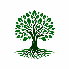 A green tree logo for your company