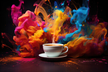 Image representing Coffee and caffeine addiction - obrazy, fototapety, plakaty