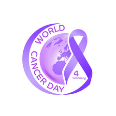 concept logo design event  World cancer day