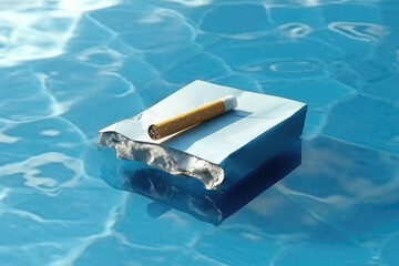 Fototapeta premium Image representing Nicotine addiction