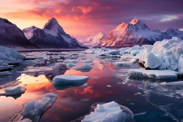 vibrant the ever-changing nature of glaciers, embodying the cycles of freezing and thawing, and the role of glaciers in shaping the landscape © Big Stock
