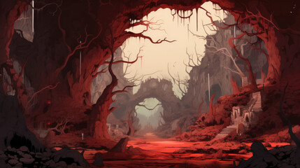 Interesting surreal 4K wallpaper background for creative idea social media post designs