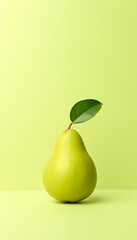 Juicy green and red apples, fresh yellow pears, a vibrant and healthy fruit assortment on a white background