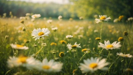 daisies in the meadow
