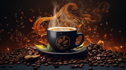 International coffee day design