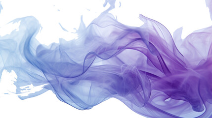 Fototapeta na wymiar A high-resolution snapshot of dynamic, vivid smoke patterns gracefully diffusing on a white surface