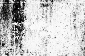 Cracked Elegance: Abstract Black and White Grunge Background with a Texture of Chips and Dots - obrazy, fototapety, plakaty