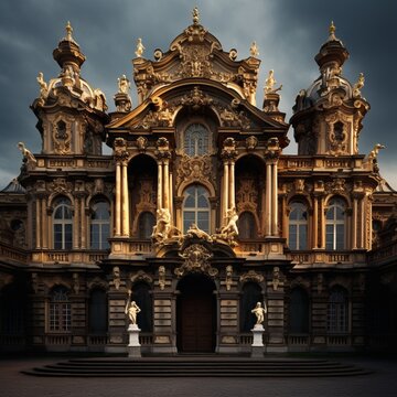 Very nice baroque architecture images Generative AI