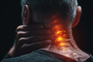 Individual Suffering from Neck Pain