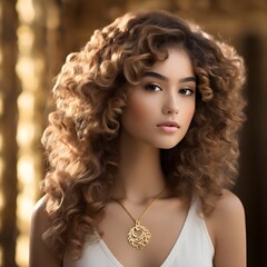 a woman in natural lighting