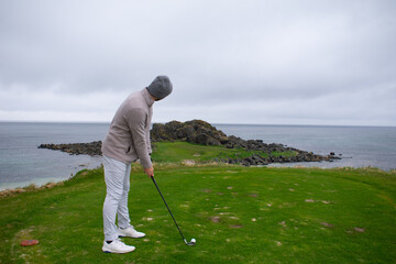 Golfing in Norway at Lofoten Links Golf Course the northern most golf course in the world