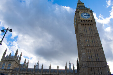 Fototapeta na wymiar Close-up of Big Ben Clock Isolated, London