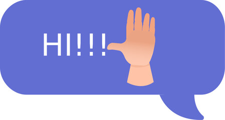 Obraz premium Messages with emojis