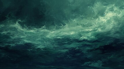 Fototapeta na wymiar Majestic Painting of a Vast Ocean