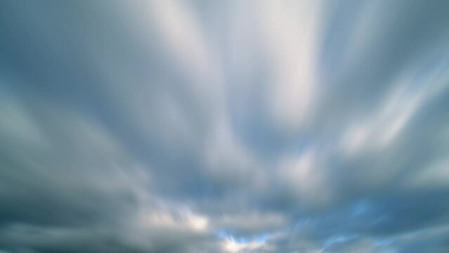 time lapse sky in cloudy weather with strong wind