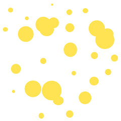 Yellow splattered dots