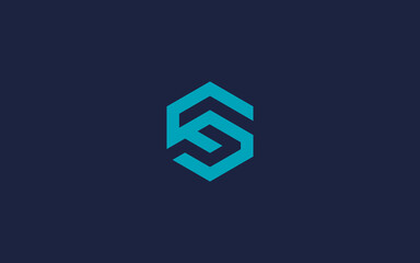 letter sf with hexagon logo icon design vector design template inspiration
