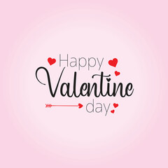 Fototapeta na wymiar Happy Valentine's Day 14 February World Love Day Happy Valentine's Day banner design 