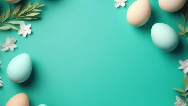 easter eggs background for text	