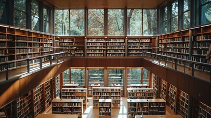 Interior of a library