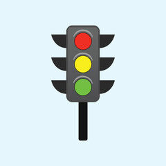 
Traffic light icon vector illustration.
