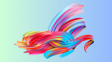 gradient color background with colorfull shapes in foreground