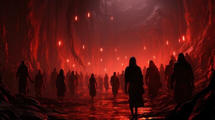 Fototapeta premium Journey to the deepest and darkest circle of hell