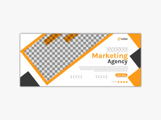 Business marketing social media facebook cover banner post template