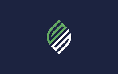 letter gs with leaves logo icon design vector design template inspiration