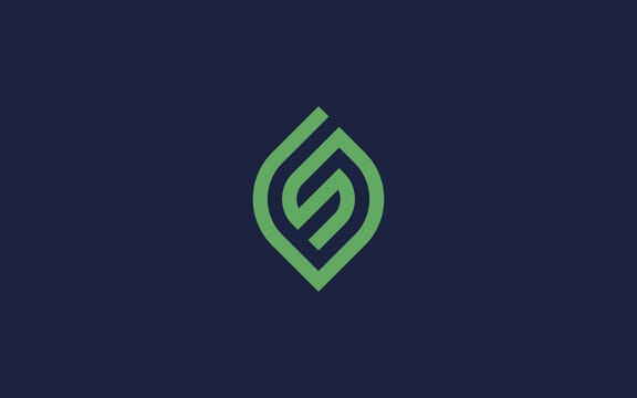 letter gs with leaves logo icon design vector design template inspiration