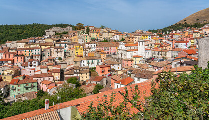 Fototapeta na wymiar Scenic sight in the village of Miranda, Province of Isernia, Molise, Italy.