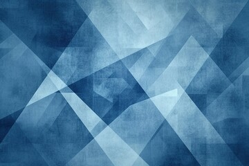 Sleek Composition Elegance: Triangles and Rectangles in Abstract Blue, Layered to Perfection for a Contemporary Modern Art Website Banner Background