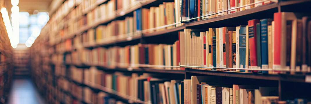 Extensive Collection of Books in a Well-Stocked Library