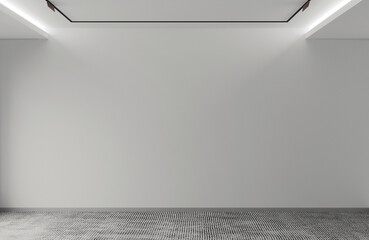 Modern interior of living room and empty white color wall background. 3d rendering.
