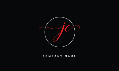 JC, CJ, J, C Abstract Letters Logo Monogram