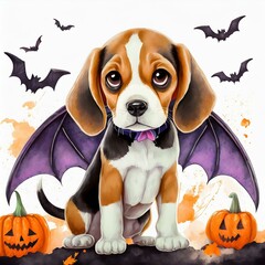 Halloween beagle