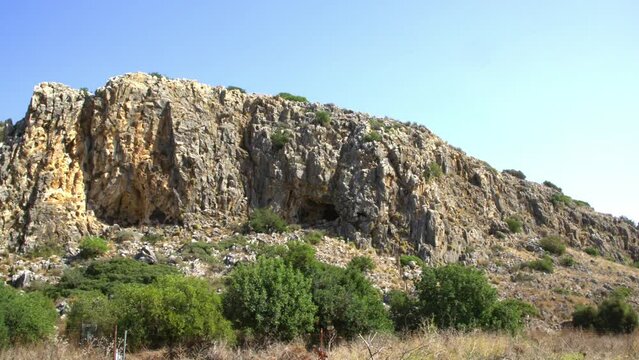 Nahal Mearot Nature Reserve, Israel, 2023
Pan shot, A prehistoric experience in caves in which humans lived for hundreds of thousands of years, Israel, 2023
