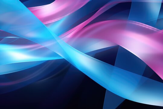 Abstract background awareness pink purple and teal ribbon 