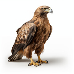 golden eagle isolated on white