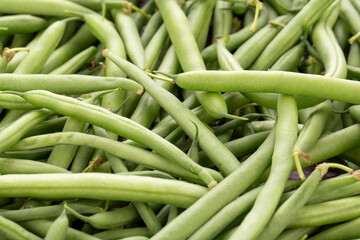 Green beans healthy food fresh cooking.