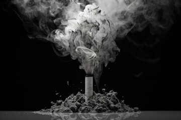 Nicotine addiction concept abstract design. - obrazy, fototapety, plakaty