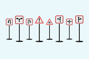 Traffic road signs icon vector vector illustration
