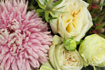 bouquet of pink chrysanthemum