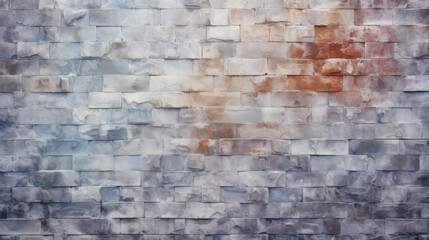 Old brick wall background, frost colors grunge texture or pattern for design. Generative ai