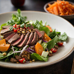 Yam Nua Thai Beef Salad - Spicy Thai Beef Delight with Zesty Lime Dressing