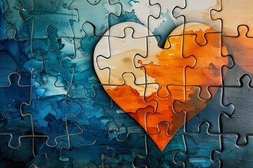 Heart Puzzle - Completing the Picture of Love