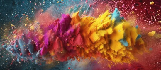 colorful crayon powder background - obrazy, fototapety, plakaty