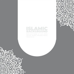 Islamic background with luxurious elegant ornaments